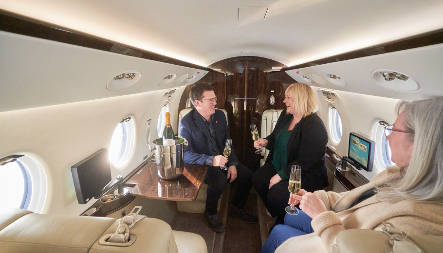 People Getting off a Plane